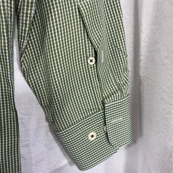 Peter Millar Seaside Finish Green Check Button Down Shirt - Picture 10 of 12